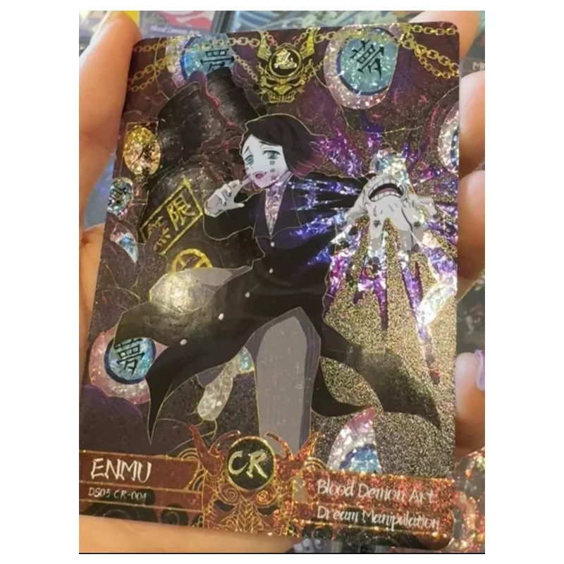 Aikaho Demon Slayer Anime Kamado Nezuko Agatsuma Zenitsu Hashibira Inosuke Kochou Shinobu Collection Card Birthday Gift Toys