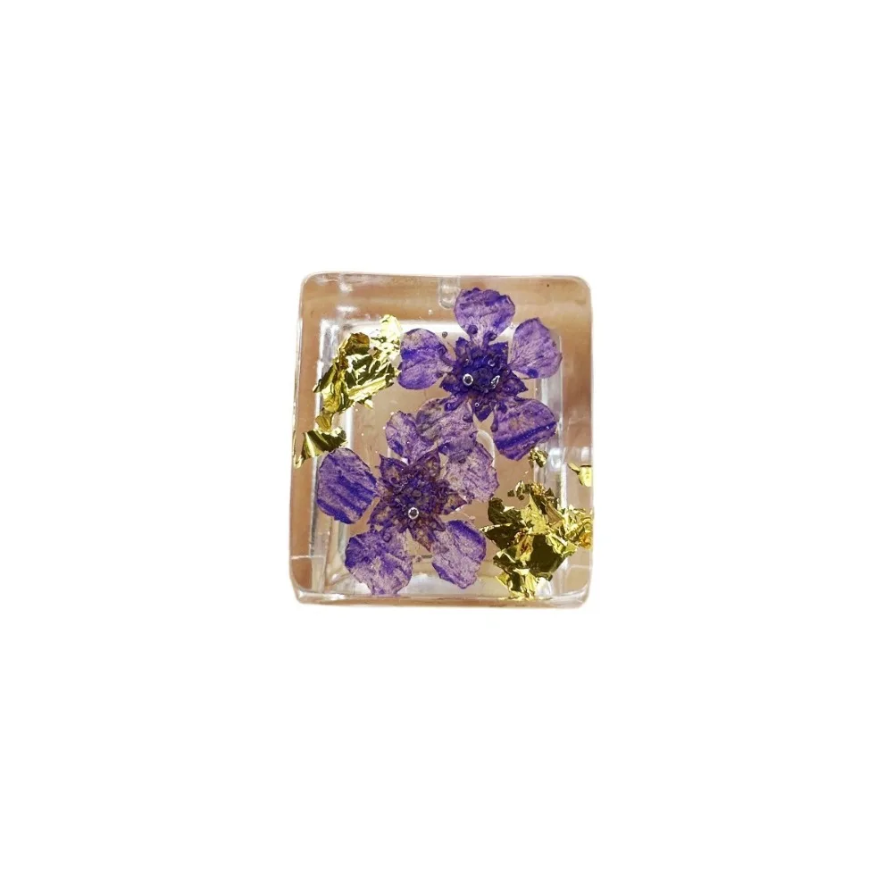 

Translucent Dried Flower Keycaps OEM R4 Dried Flower Mechanical Keyboard Keycap Handmade DIY Leaves Resin Keycap Cherry MX