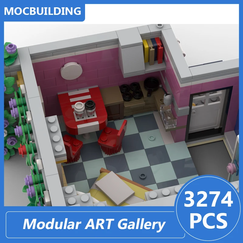 Modular ART Gallery Model Moc Building Blocks Diy Assemble Bricks Architecture Series Creative Display Toys Xmas Gifts 3274PCS