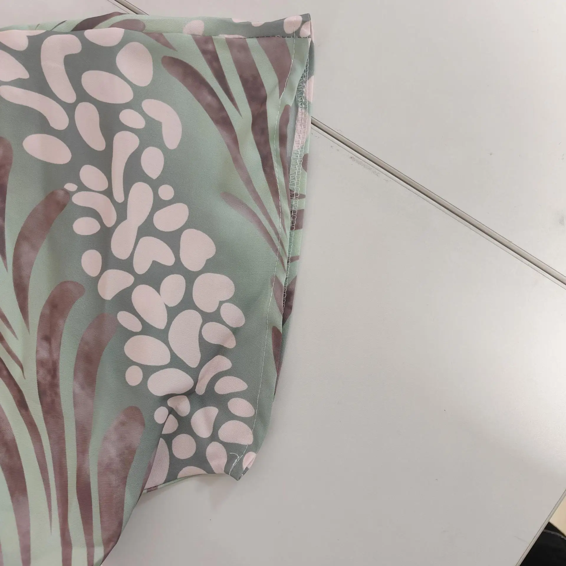 2025 Faion تنورة طويلة ضيقة مطبوعة ملتوية مثيرة Dr عالية الخصر من البوليستر على شكل حرف V تنورة طويلة ort Sve Commute Sle #5