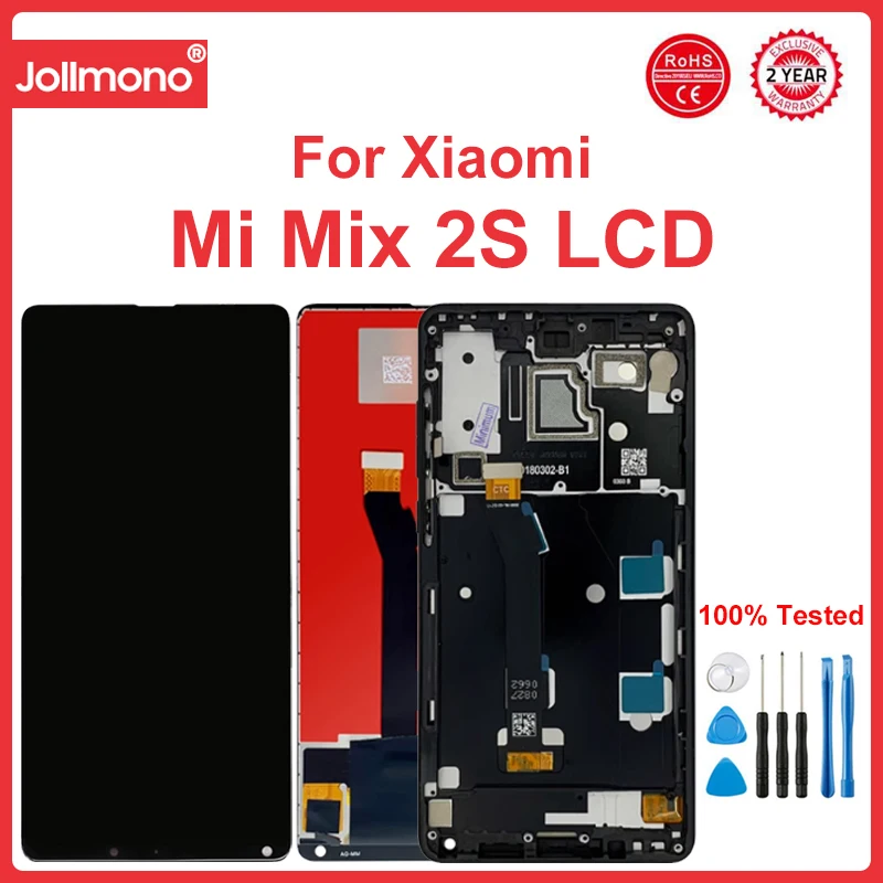 

5.99'' Mix 2s Display Screen, for Xiaomi Mi Mix 2S M1803D5XA Lcd Display Digital Touch Screen With Frame Replacement for Mix2S