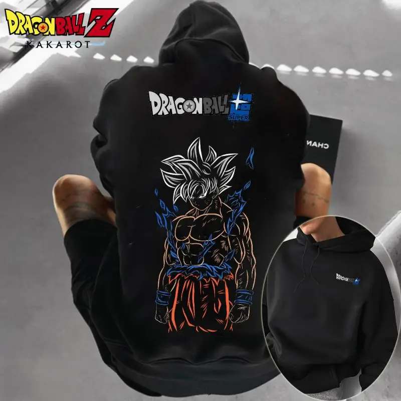 Anime Dragon Ball Z Son Goku Hooded Sweatshirt Autumn Winter Tops for Men Fitness Sweatshirt Comfortable Casual Christmas Gift