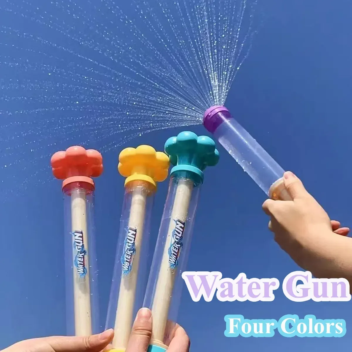 

Ramdom 2/1 Water Guns for Kids Squirt 3 Types of Nozzles Water Blaster Pistol Outdoor Toy Play in Swimming Pool Shooting Beach