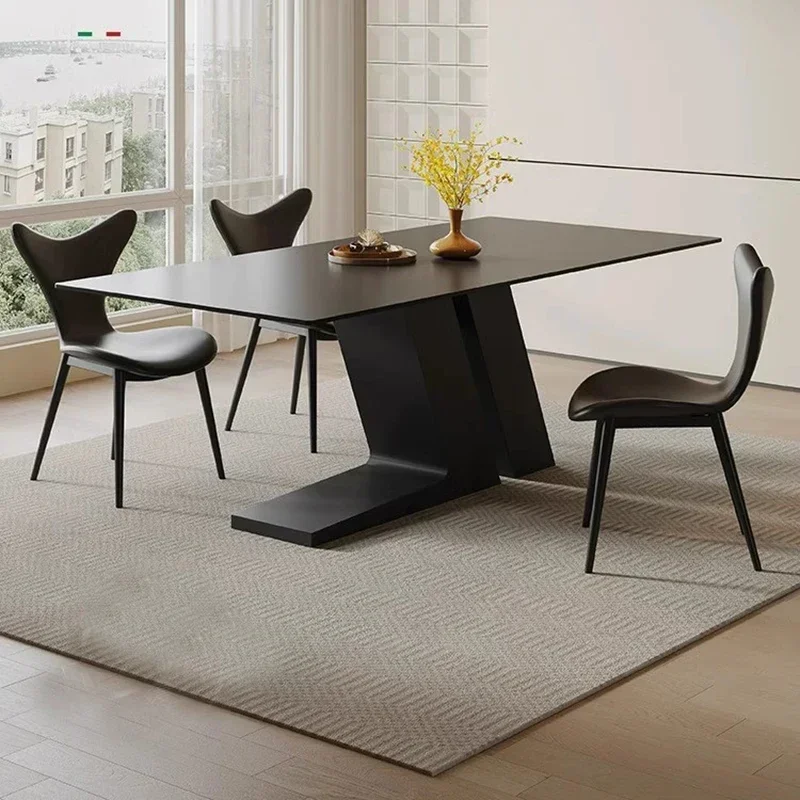 

Dinning Tables Sets Sedentary Table Elegant Dining Multifunction Home Furniture Luxury Extendable Mesa Plegable Cafe Rectangular