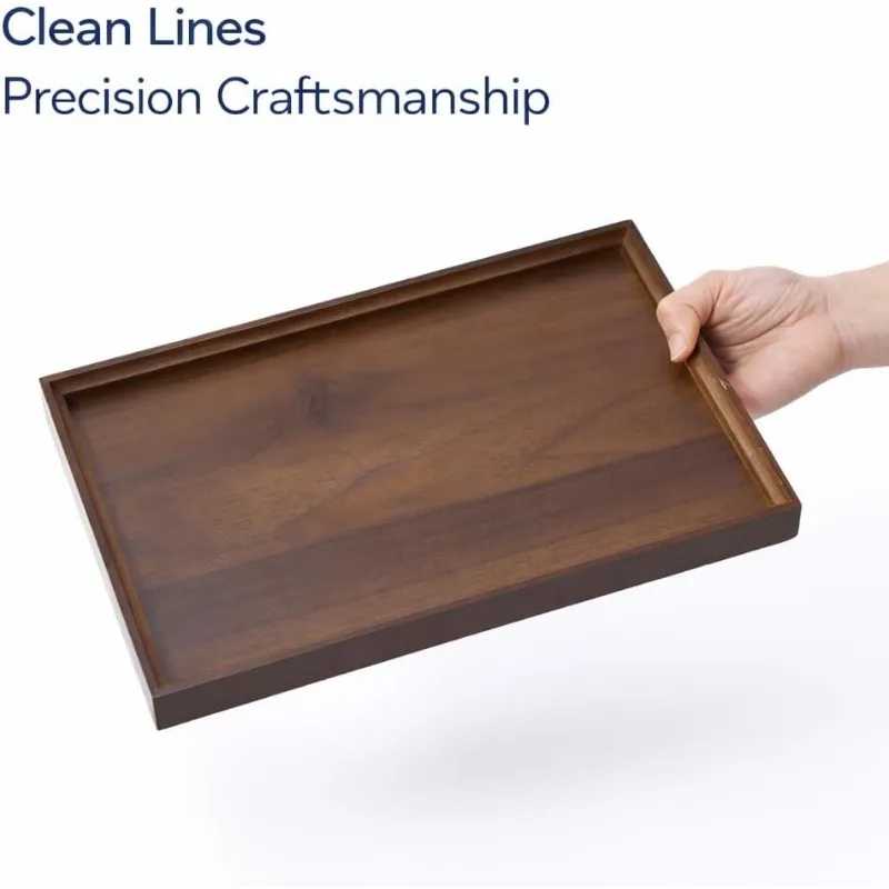 1PCS Crumb Catcher for Under 2-Slice Toaster, Wooden Tray | Countertop Organizer For 2-Slice Toasters, Breakfast Stations