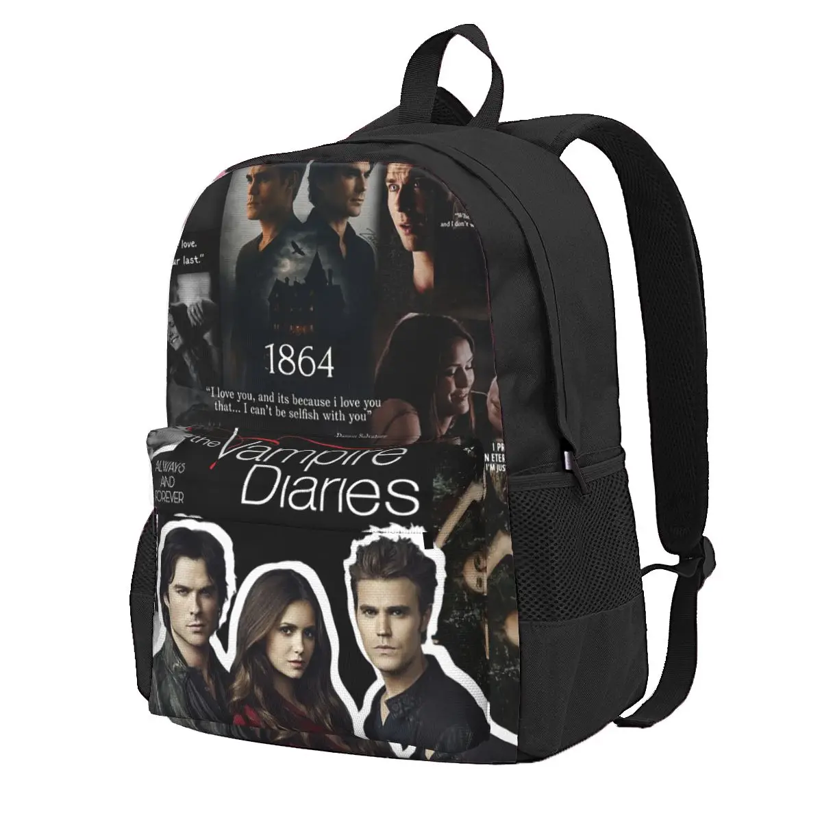 The Vampire Diaries  Student Backpack School Bag Hiking Travel Daypack for Men Women Fashion Bookbag Shoulder Bags