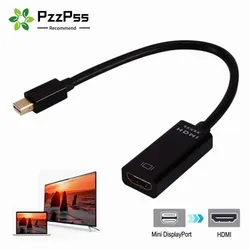 Przewód adaptera 4K Mini DisplayPort do HDMI zgodny z 1080P Mini DP konwerter żeński dla MacBook Air/Pro