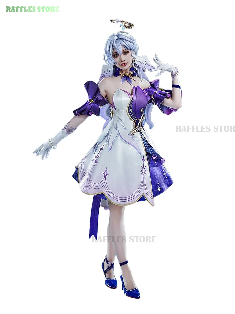 Honkai Star Rail Robin Cosplay Costume Fancy Dress Anime Game Honkai Halovian Fancy Clothes Зарянка Women Halloween Cosplay Suit