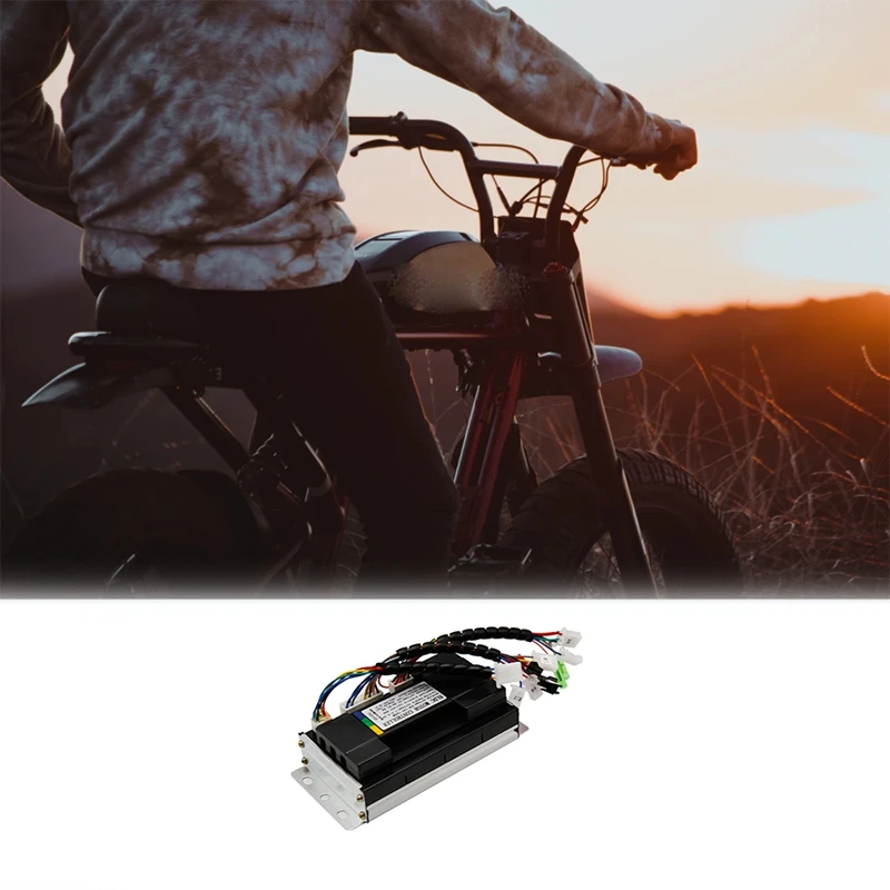 48V/60V/72V Electric Bike Sine Wave Split Intelligent Motor Speed Controller 1500W E-Bike Controller Accessory