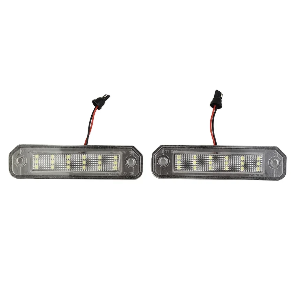 

2PCS License Plate Light LED White Licenses Plates Light 6000k White No Error For Honda Civics EJ/EK/EM/EK9/EK4 Del Sol 92-00