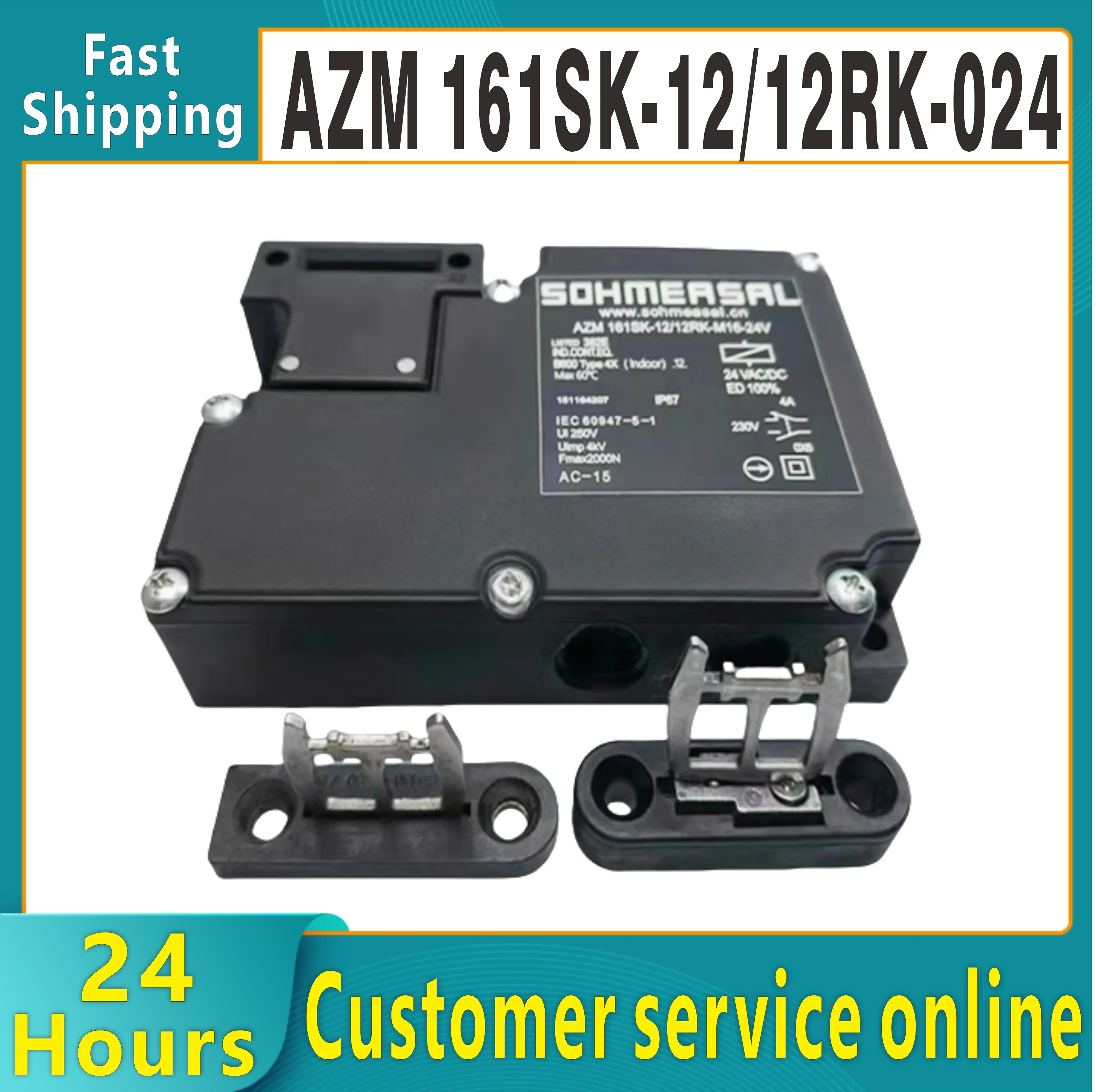 Original safety door lock electromagnetic switch AZM161SK-12/12RKA-024 161CC-12/12RKA-M16-24V