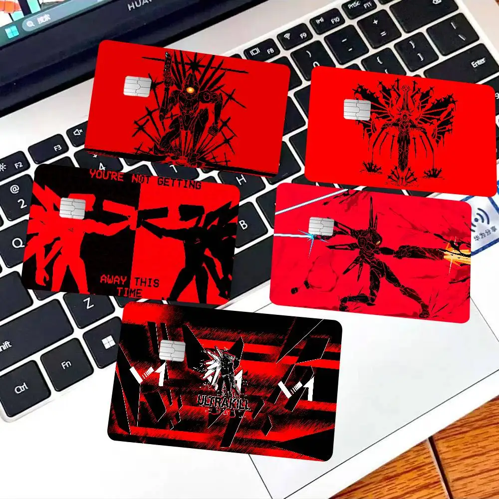 Brutal CRAZY U-Ultra kill 100% Hot Sale Amine Credit Debit Bank Card Bus Card Film Skin Sticker