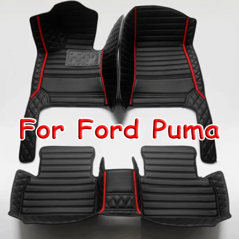 Car Floor Mats For Ford Puma 2020~2022 Anti-dirt Pads Waterproof Floor Mat Accesorios Para Auto Reduces Friction Car Accessories