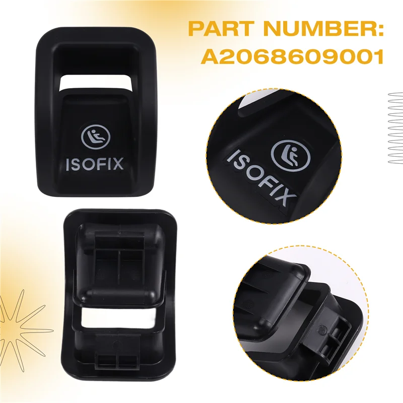 المقعد الخلفي غطاء ثابت سيارة ISOFIX مقعد الطفل مقاطع A2068609001 ل C-Class W206 C 200 C260 2022-2025 A