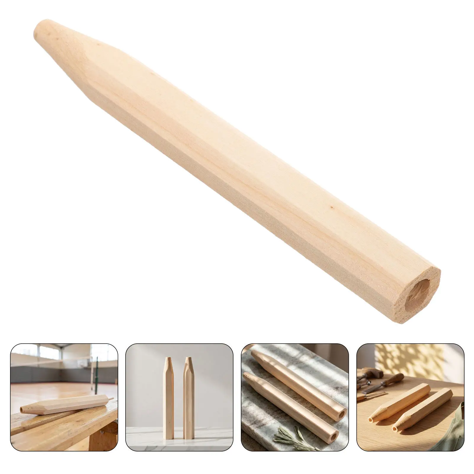 3 Pcs Badminton Grip Replacement Handle Restoration Parts Repair Tools Racket Wooden
