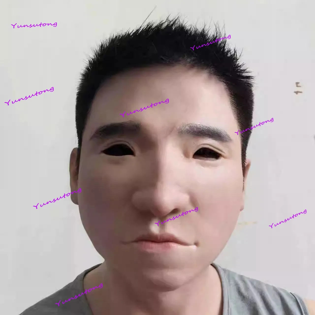 

Super realistic headgear face mask silicone face3d three-dimensional beautiful woman disguise simulation headgear male to female
