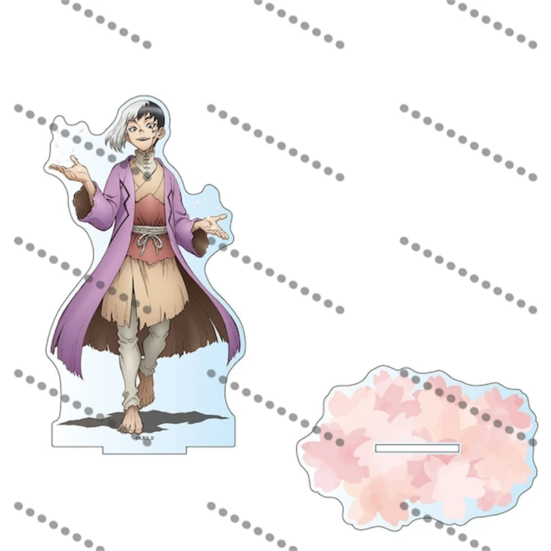 Ukyo/Tsukasa/Senku/Gen Acrylic Figure Stand Plate Cosplay Prop Decor Anime Dr.STONE Peripheral Cartoons Gift 15cm