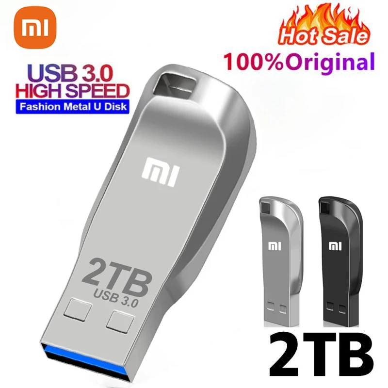 Xiaomi U Disk 2TB 1TB USB3.0 Type C Interface 128GB 256GB 512GB Mobile Phone Computer Mutual Transmission Portable USB Memory