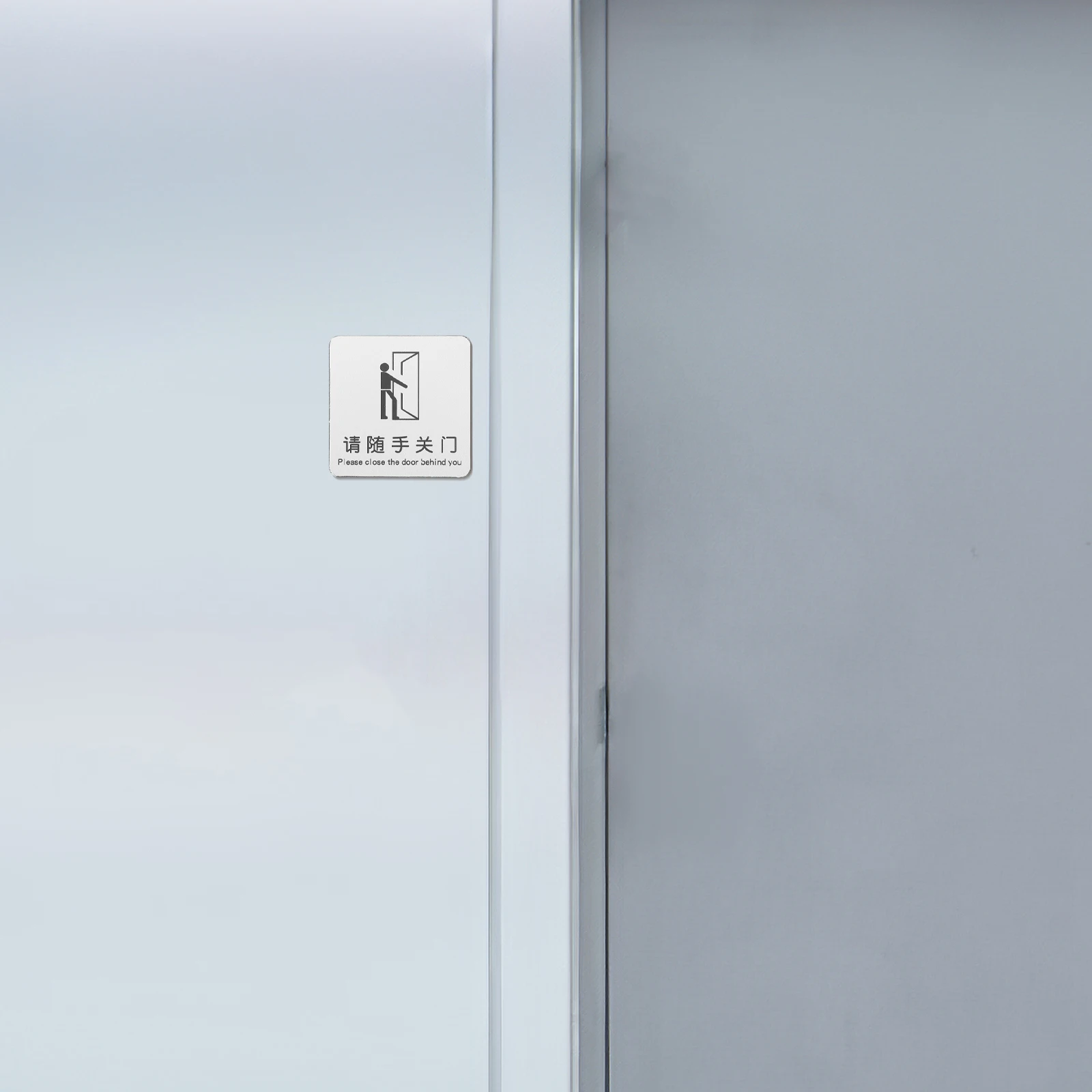 

Keep Aluminum Composite Panel Safety Warning Notice Office Business Travel Door Hanging Outdoor Metal for Office
