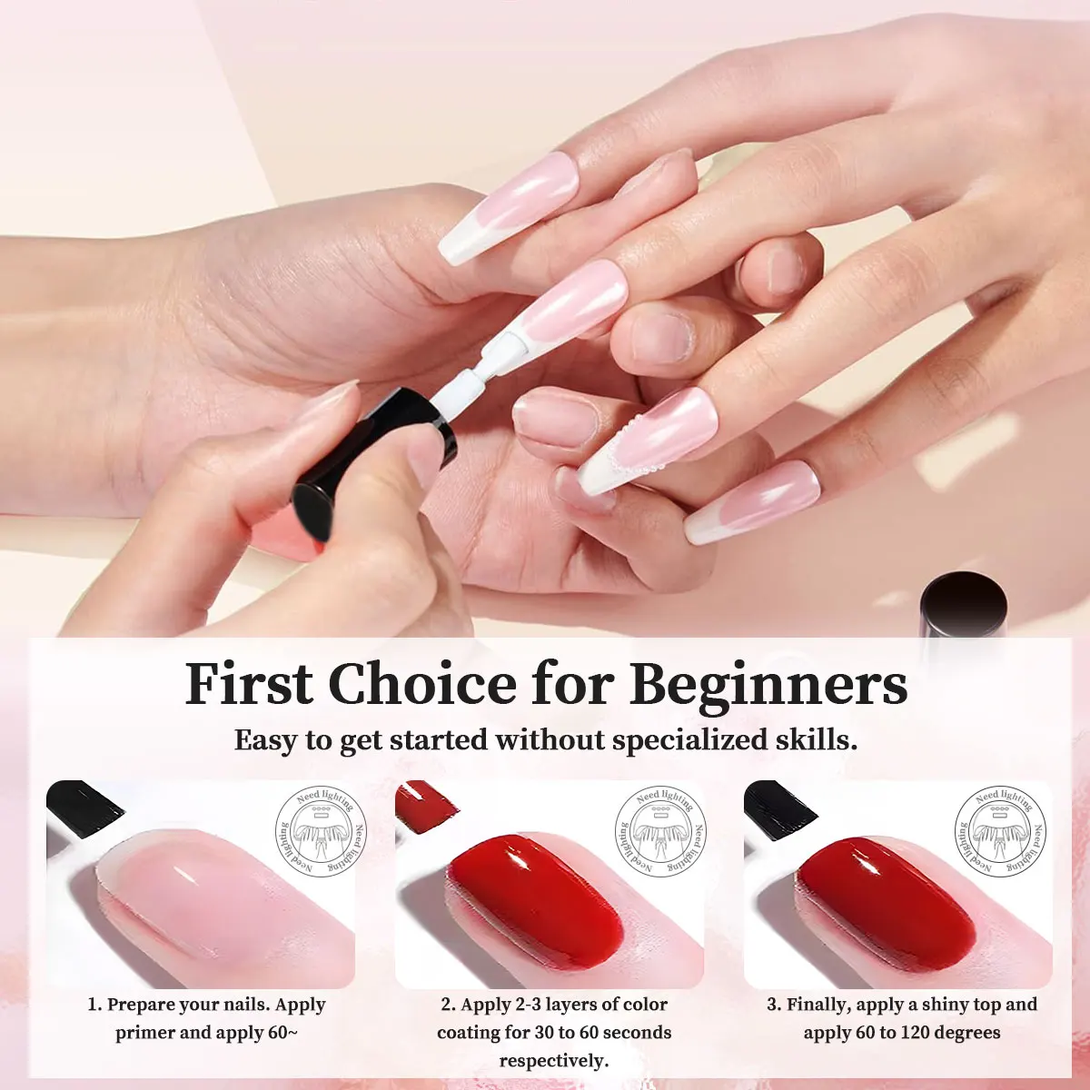 Frühlings- und Sommer-Nagelkunst 2025: Bunte Nägel in 10 Farben – Neuer trendiger Candy Macaroon Nagelgel-Maniküre-Salon – DIY