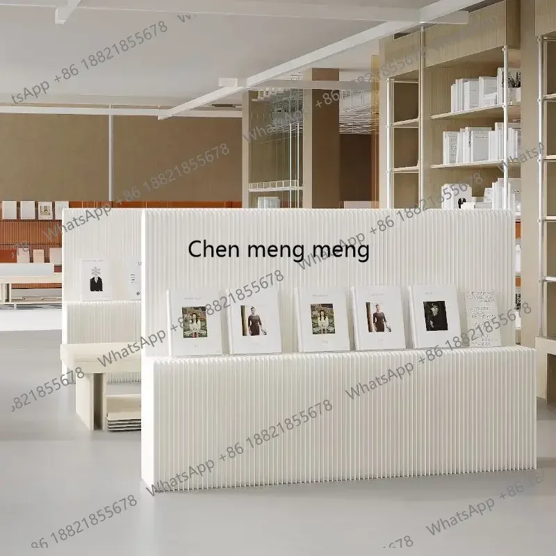 A139 Creative Home Decor Screen White High End Paper Organ Paper Wall Partition Room Office Detachable Folding Board Fence 2M Hi