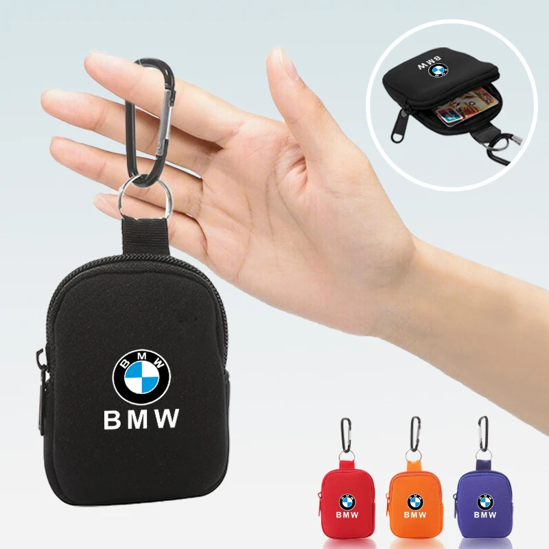 Car stickers Car Casual Coin Purse Zipper Wallet Retro Key Holder Mini Money Bag For BMW E46 E90 E60 F10 E39 F30 E36 F20 E91 E30 - view 3