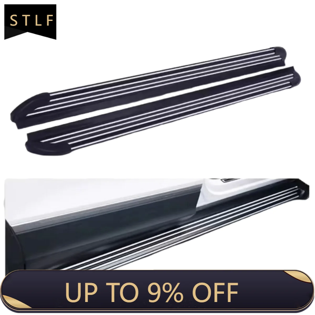 

Running Board Auto Door Side Pedal Universal Exterior Accessories For SELTOS Black Phantom Style Side Steps with Carry Bag