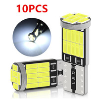 10PCS Led T10 Bulb 194 W5W Light 5w5 501 168 WY5W Interior License Plate 4014/26SMD Reading Parking Signal Lamp Car White 12V