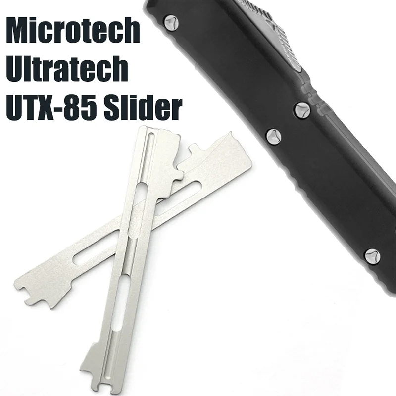 3pcs 420 Stainless Steel OTF Disassembled Microtech UTX-85 UTX85 Slider Disassembled Ultratech Knives DIY Make Parts Accessories