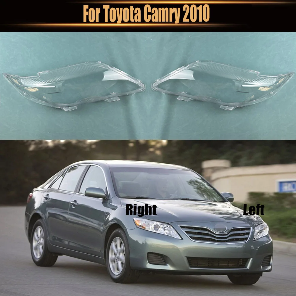 

For Toyota Camry 2010 Car Front Headlight Cover Headlamp Lampshade Lampcover Head Lamp light Covers glass Lens Shell Caps