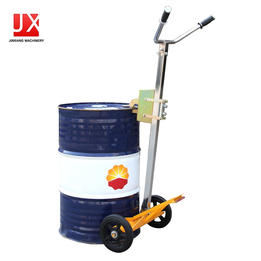 Portable Heavy Duty Manual Hand Truck 450 kg Oil Drum Hand Trolley Drum Transportation Solid Tires Bearing pump Provided