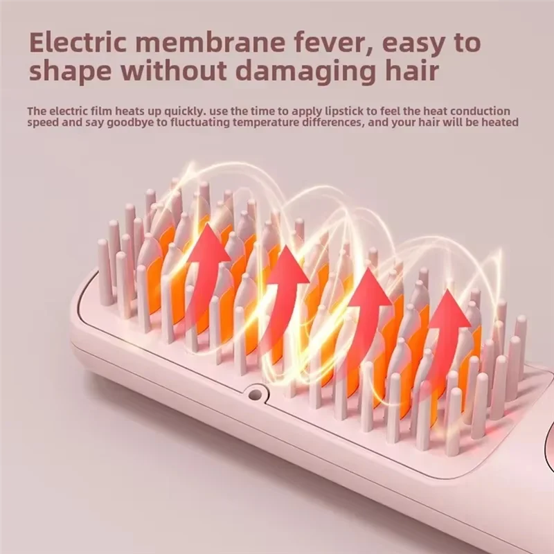 A99G-Portable Wireless Hair Straightener Dual-Purpose Styling Comb Styling Comb For Curling 2