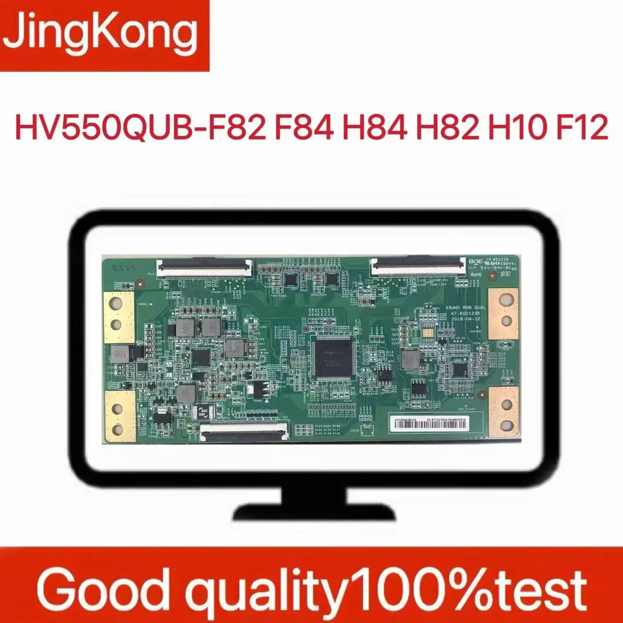 La placa lógica es nueva y original HV550QUB-F82 HV550QUB-F84 HV550QUB-H84 HV550QUB H82 HV550QUB/H10 HV550QUB-F12 4K
