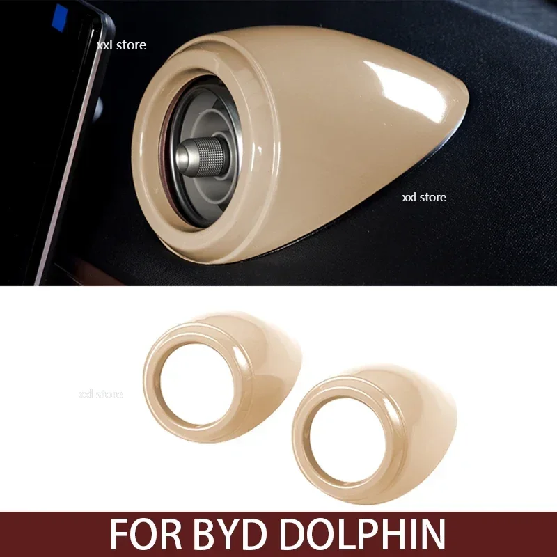 

2pcs Car Air Outlet Sticker Instrument Panel Air Outlet Decoration Frame Sticker For BYD Dolphin Automotive Interior Accessories