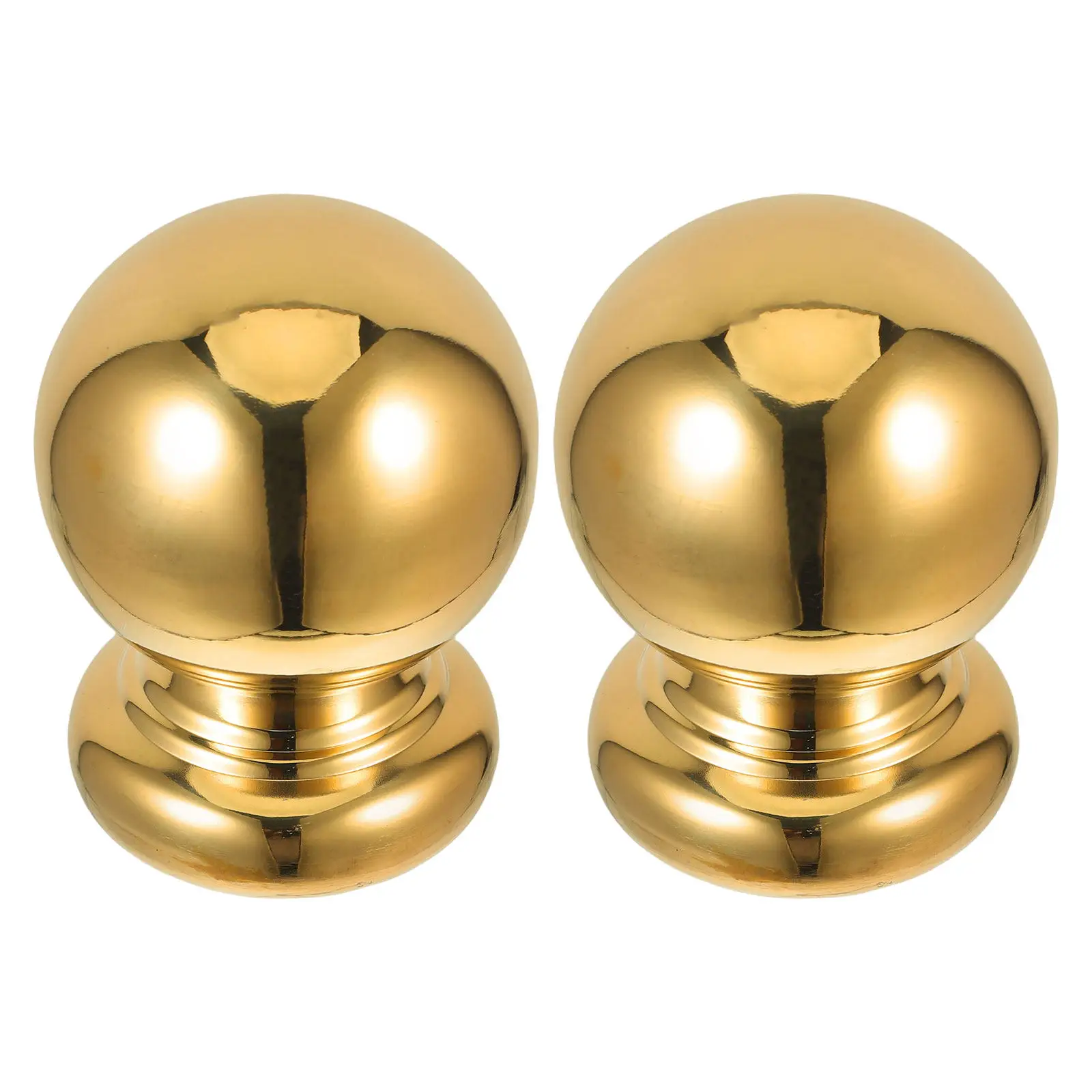 2Pcs Elegant Modern Metal Finials for Stair Handrail End Caps Staircase Railing Balls Decorative Post Caps Indoor Railings Fence
