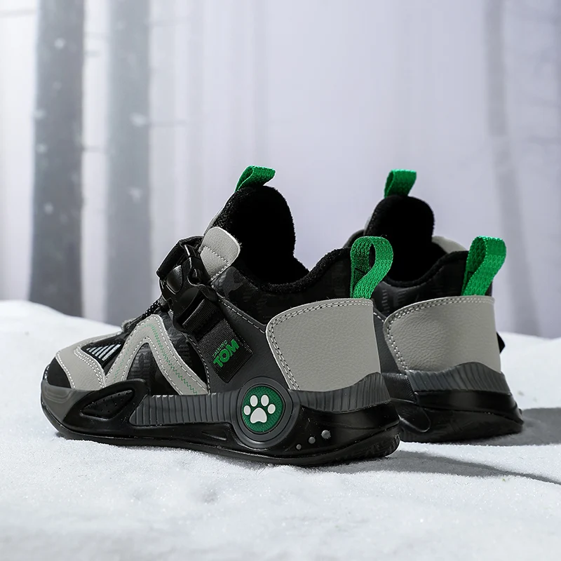 أحذية رياضية كاجوال للأطفال للخريف والشتاء أحذية قطنية دافئة للأطفال أحذية رياضية خارجية مقاومة للماء ومضادة للانزلاق أحذية شتوية #6