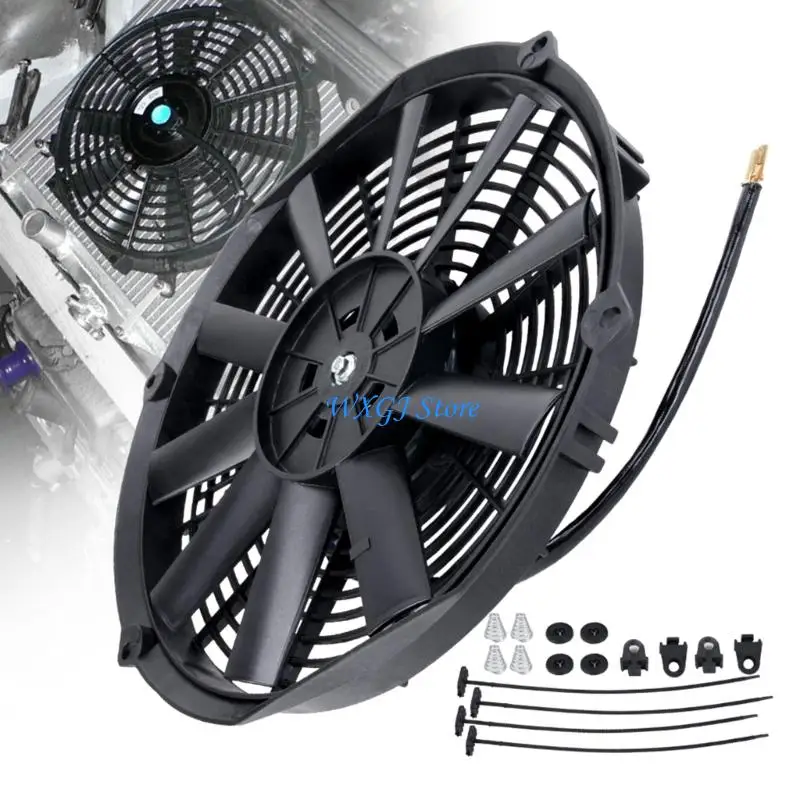 37JE Professional 12Inch Engine Cooling Fan 80W For Vehicle Temperature Control