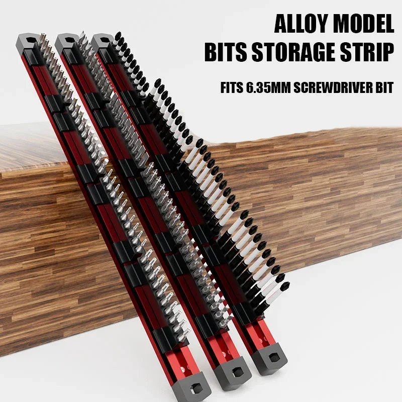 

Sleeve Batch Head Storage Rack Screwdriver Bits Holder with Magnetic Tool Organizer 40 Holes for Electrician Tool Accessories