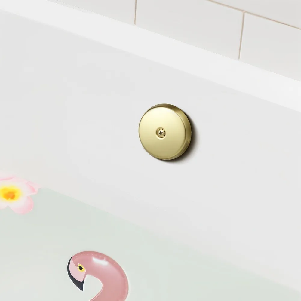 One Hole Drain Assembly Tub Drain Trim Kit Polished Brushed Finish Contemporary Bathroom Design Bath Hardware Set