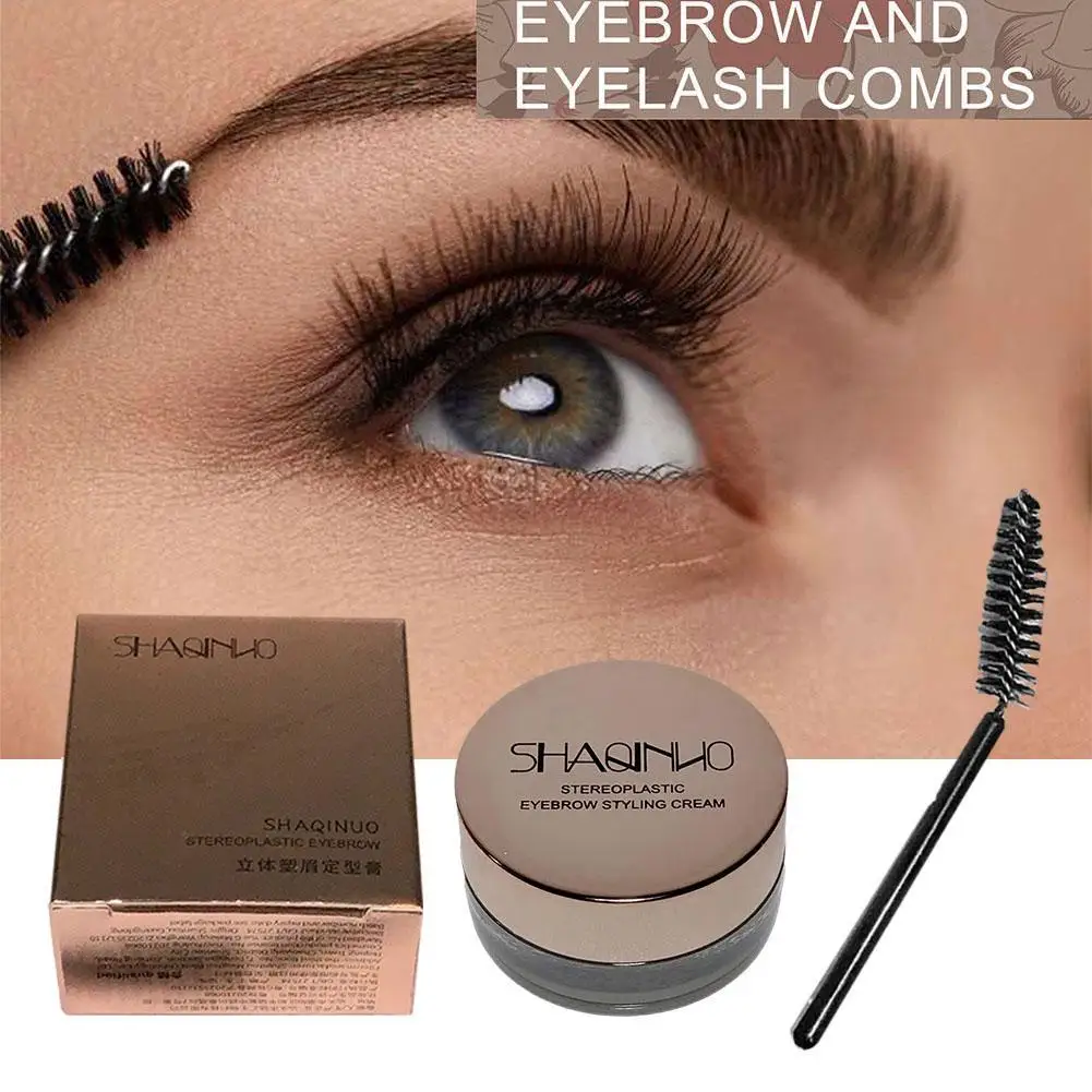 Brows Gel Wax Fixer com escova para mulheres, duradoura, pomada transparente, sobrancelha Styling sabão, sobrancelha cosméticos, Make Up Gel