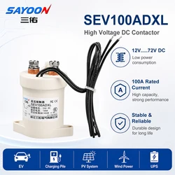 SEV100A High Voltage Vacuum  DC Contactor 12V/24V/48V/84V  DC Relay Power Motor Control Tool  Electric Motor Car or EV charger
