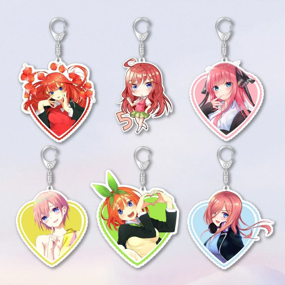 

Diy The Quintessential Quintuplets Acrylic Keychain Anime Peripherals Fashion Cartoons Originality Backpack Pendant Holiday Gift