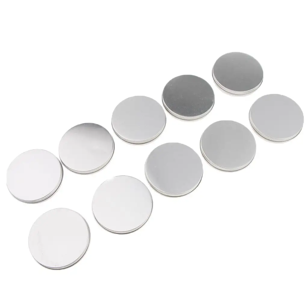 10 szt. 30g Aluminiowe Puszki z Zakręcaną Pokrywką na Balsam do Ust, Świeczki, Maści