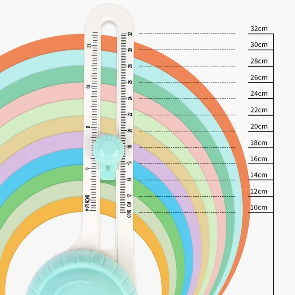 1pc taglierina circolare per carta scrapbook carte taglierina a forma di cerchio coltello da taglio rotondo fai da te taglierina circolare rotante a 360 gradi