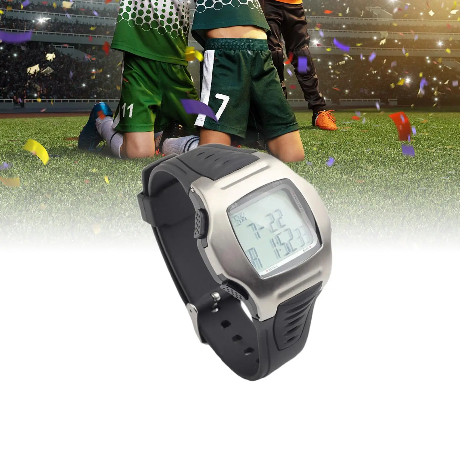 Soccer Referee Watch Clock Timer Alarm for Sports Track Field Competitions