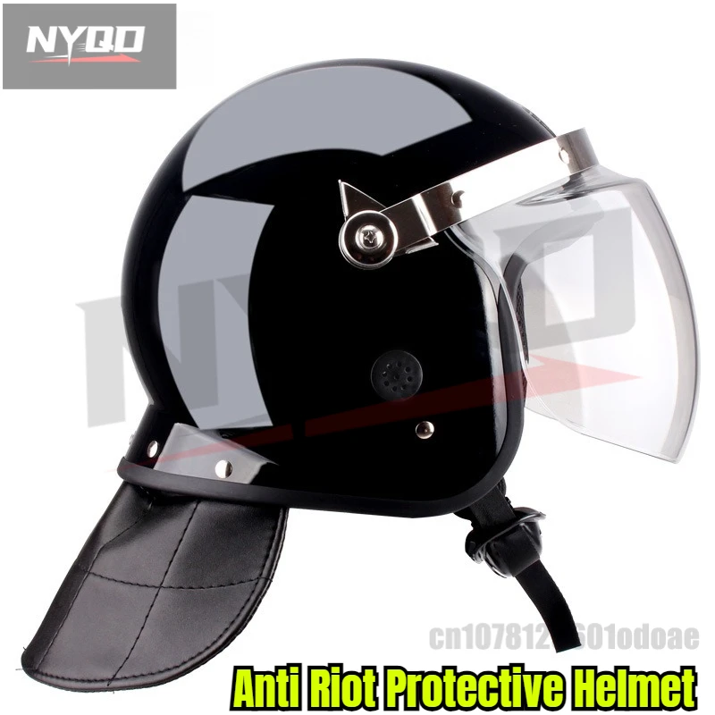 

Professional Riot Helmet for Police & Security - Explosion-Proof PC/ABS Shell, Adjustable Suspension, Anti-Fog Visor