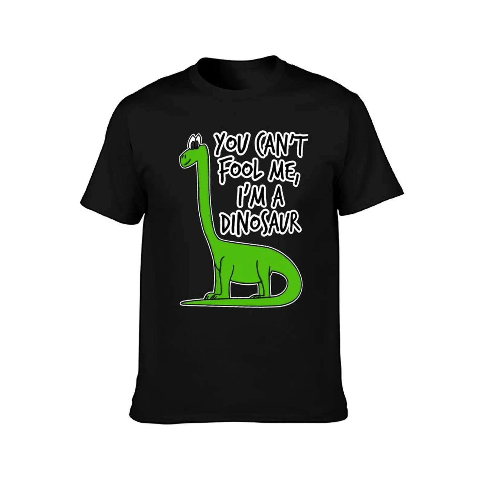 You Can't Fool Me, I'm A Dinosaur T-Shirt, Summer Casual Cotton Tee, Oversized Streetwear Tops, Vintage Graphic Print