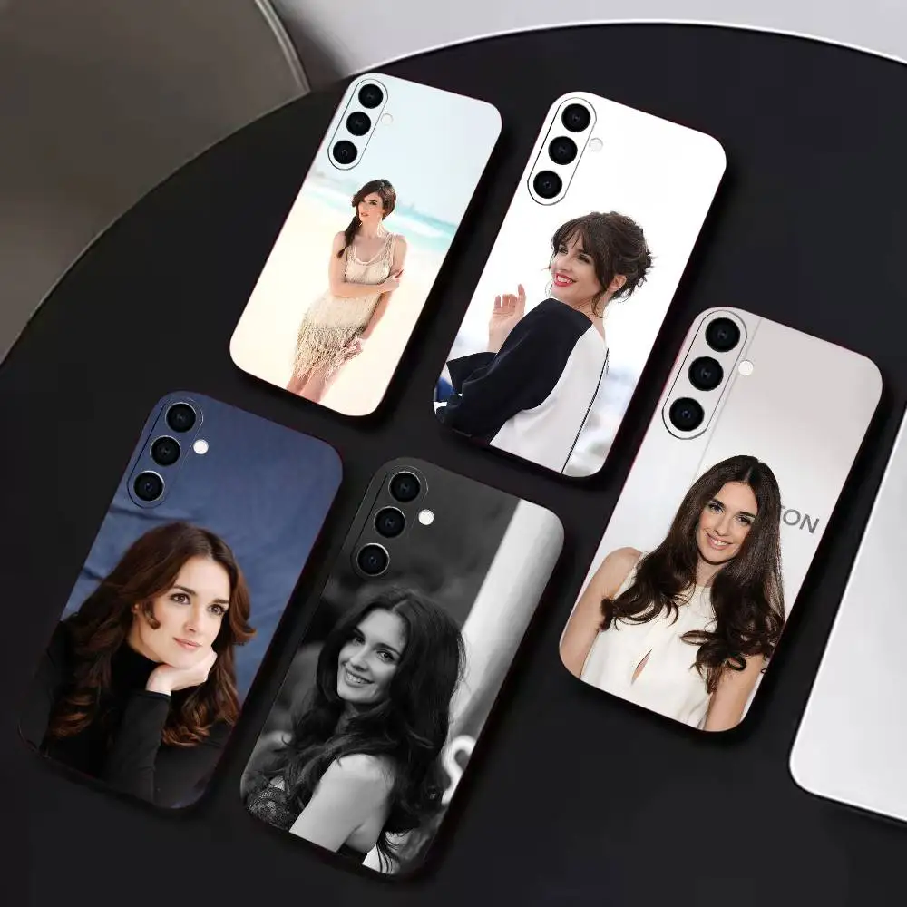 Paz Vega Goddess of Charm  Phone Case Black Soft Silicone TPU For Samsung A72,A51,A70,A71,A53,A52,A73