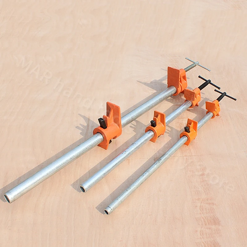 3/4 ”Kẹp Ống Gỗ Dày Thép Gỗ Dán Màn Hình Ống Đầu Kẹp Thợ Mộc Dụng Cụ Cầm Tay 2 Cái 4 bộ