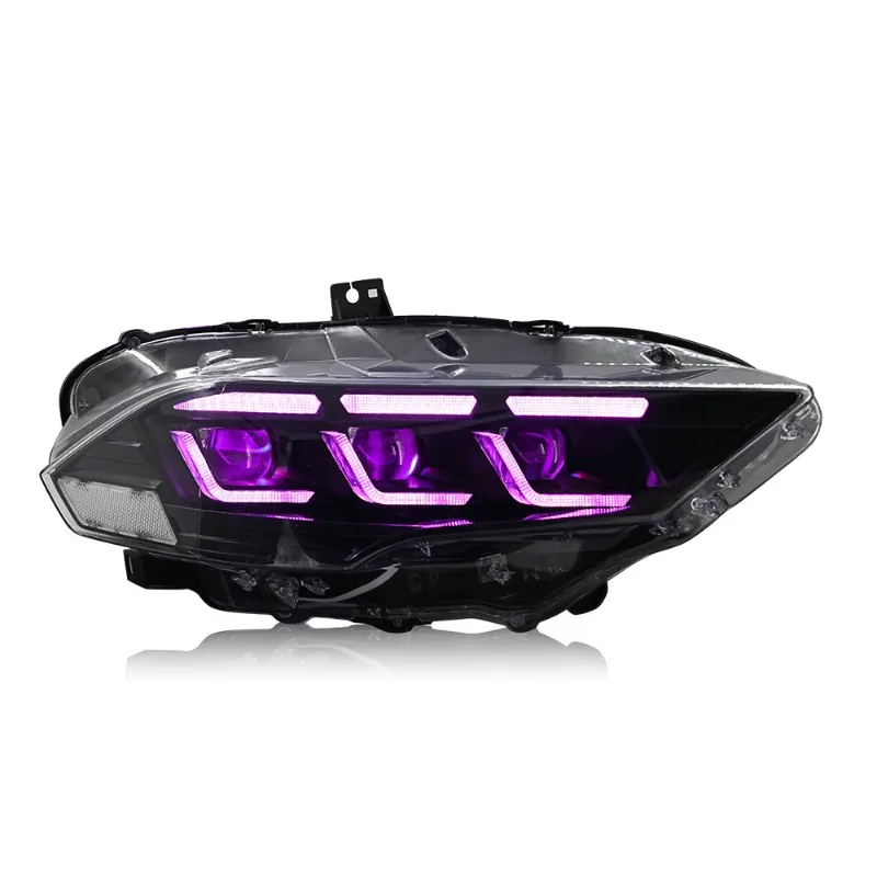 Modified RGB mode large assembly LED car headlights